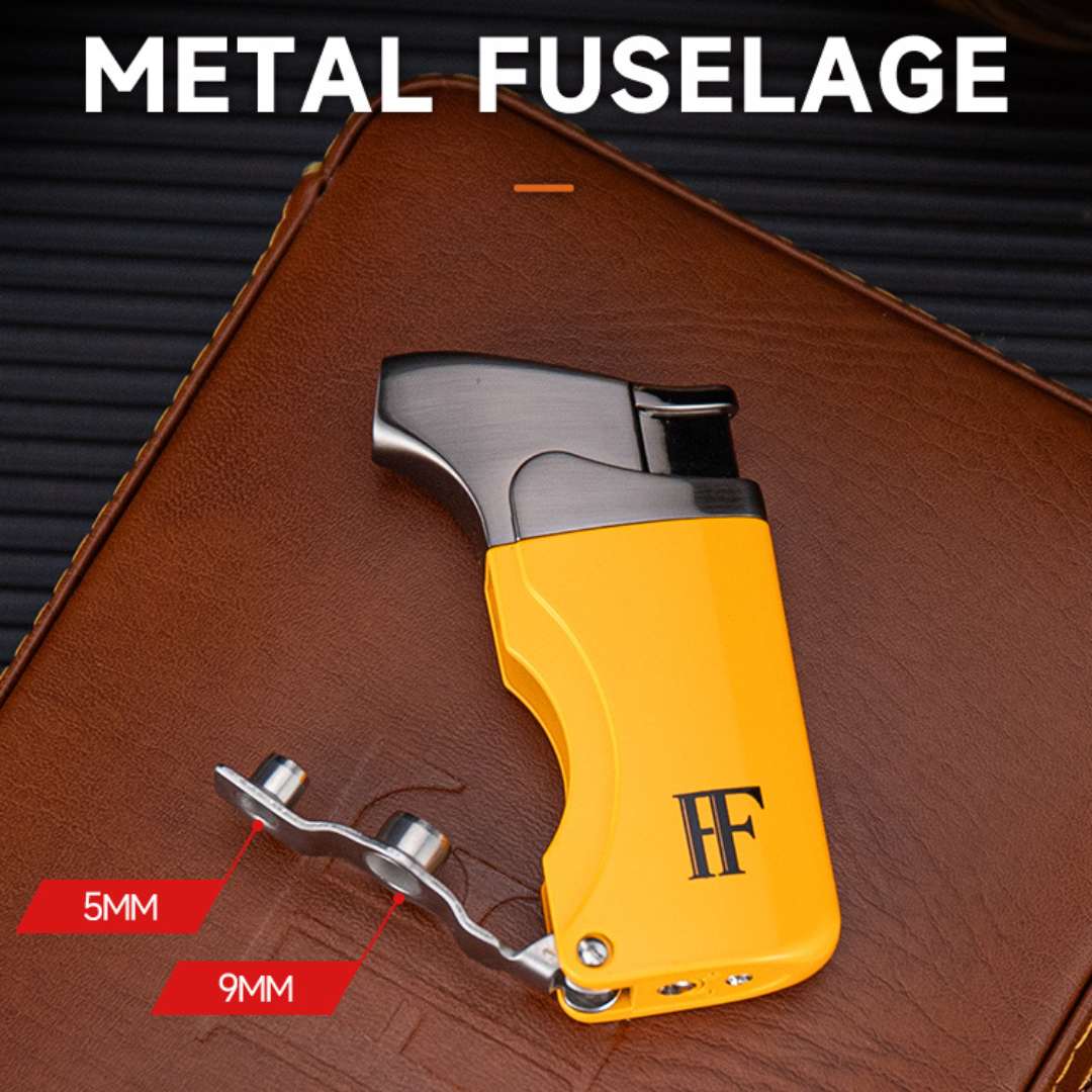 Dominus 4-Slot Leather Travel Case – Torch, Cutter, Humidity Chamber & Hygrometer