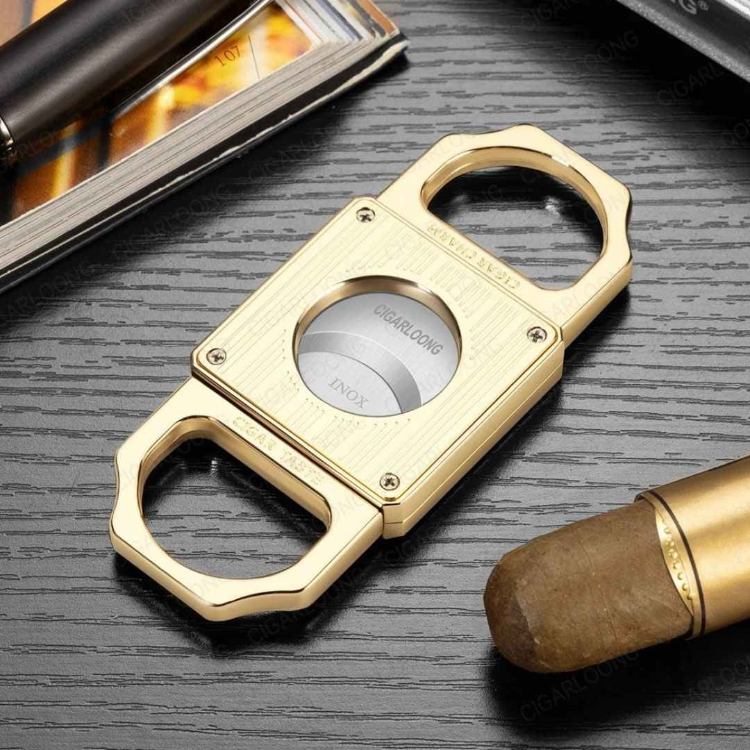 The Connoisseur's Art Deco Cigar Accessory Set (3-Piece)