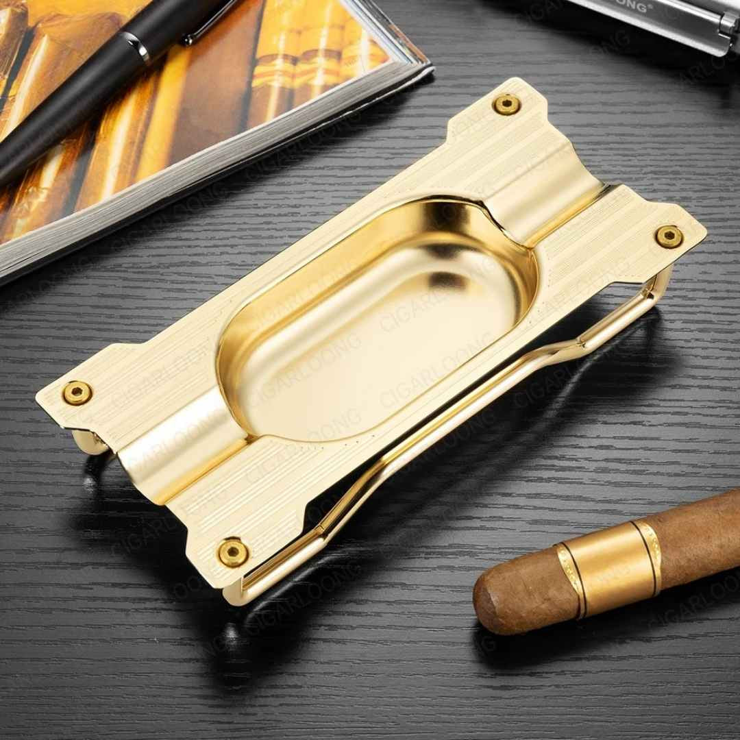 The Connoisseur's Art Deco Cigar Accessory Set (3-Piece)