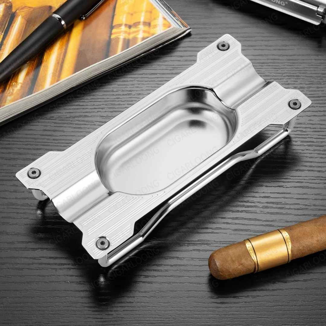 The Connoisseur's Art Deco Cigar Accessory Set (3-Piece)