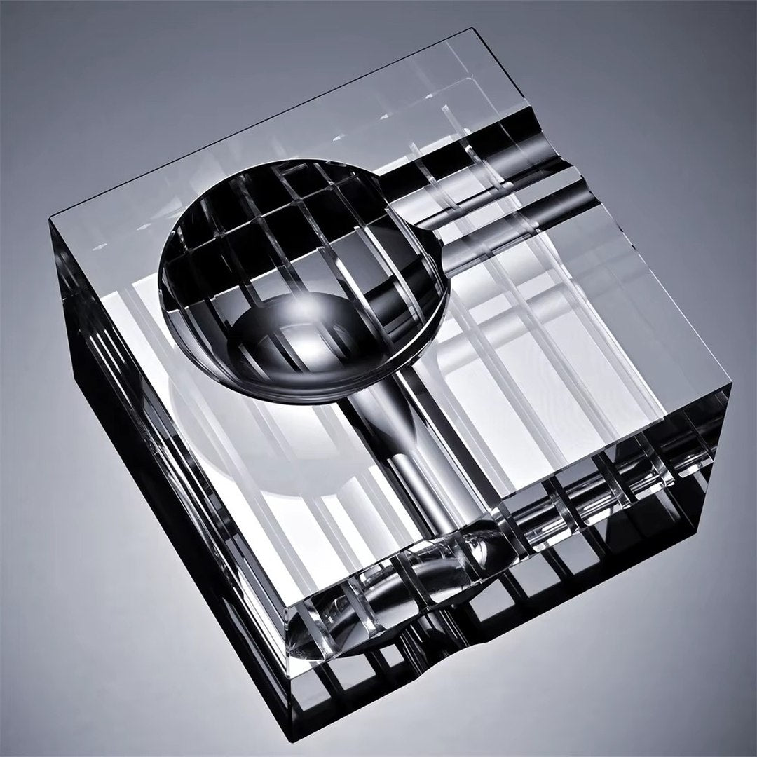 The Monarch Crystal Glass Cigar Ashtray