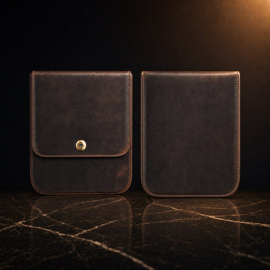 The Custode: Genuine Leather Cigar Travel Case - Fluid And Fire