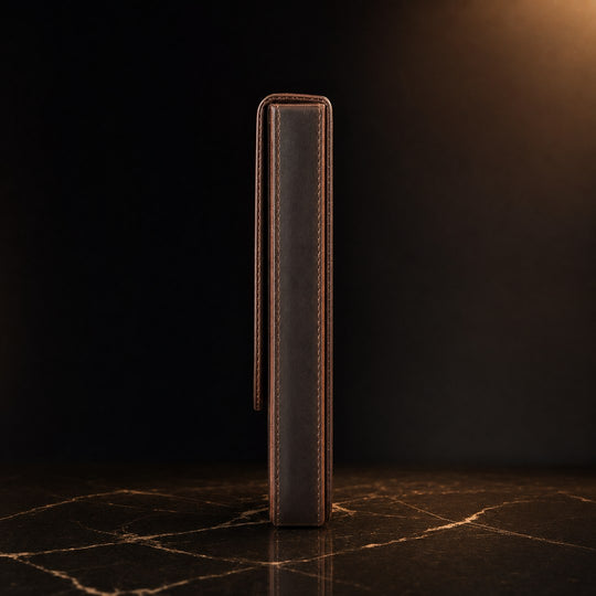 The Custode: Genuine Leather Cigar Travel Case - Fluid And Fire