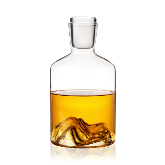 Mountain Crystal Liquor Decanter - Fluid And Fire