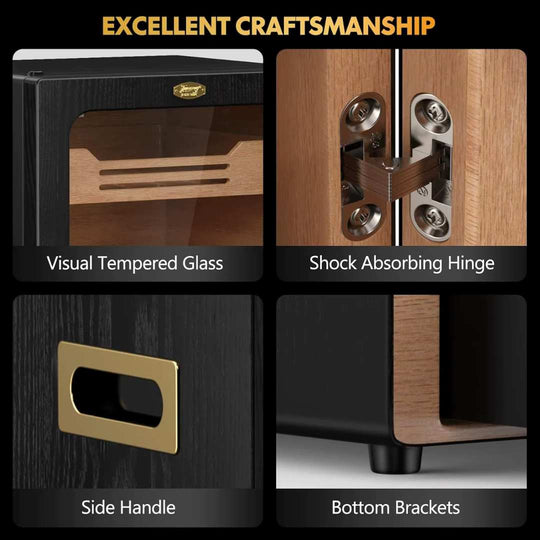 The Athenaeum Desktop Cigar Humidor Cabinet