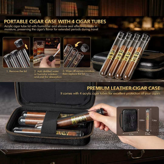 The Athenaeum Desktop Cigar Humidor Cabinet