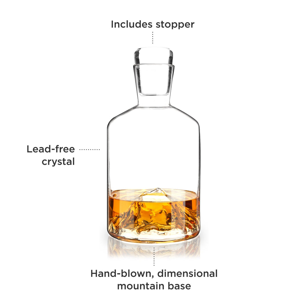 Mountain Crystal Liquor Decanter - Fluid And Fire