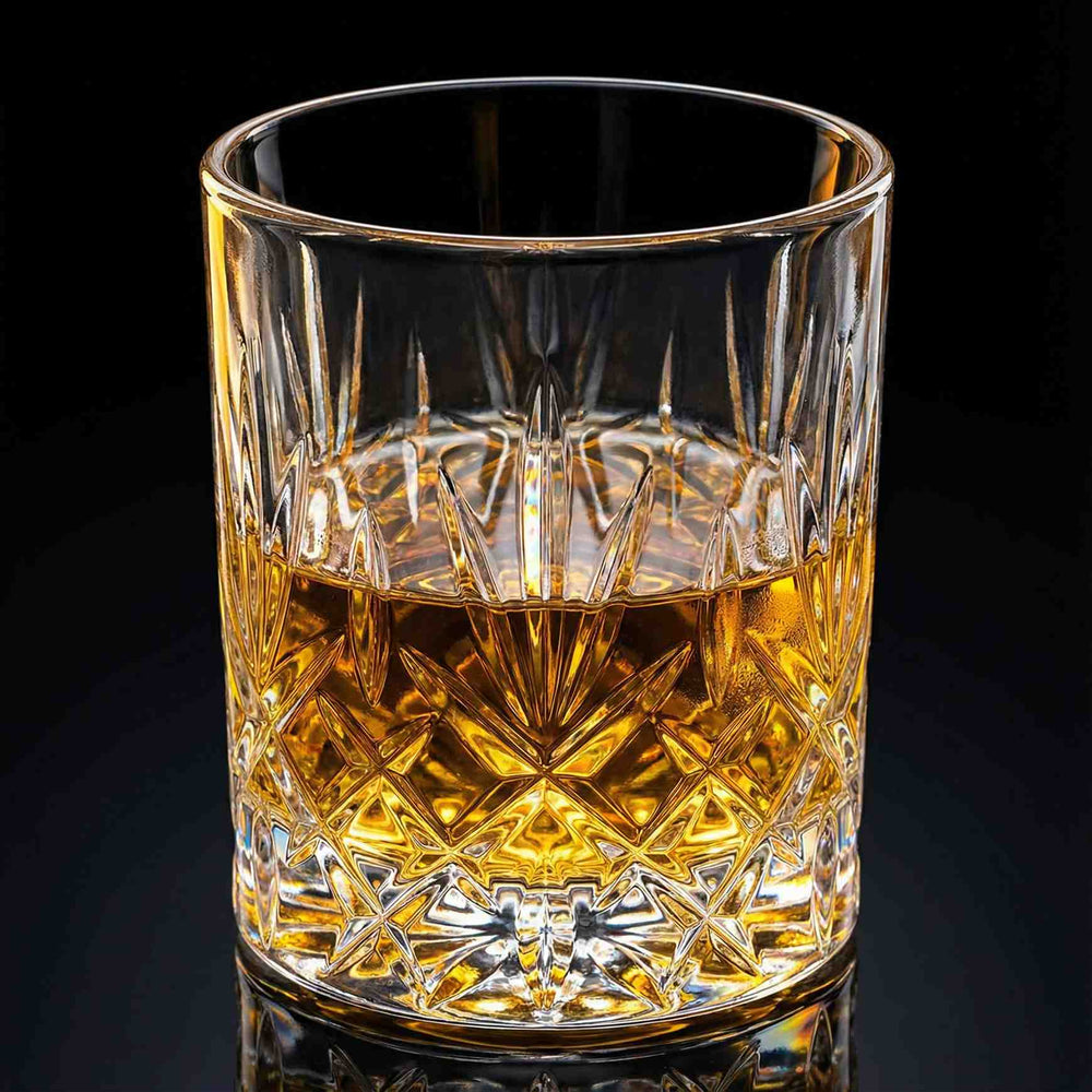 The Starburst Diamond Cut Whiskey Glass — A Classic Reimagined (Set of 4) - Fluid And Fire