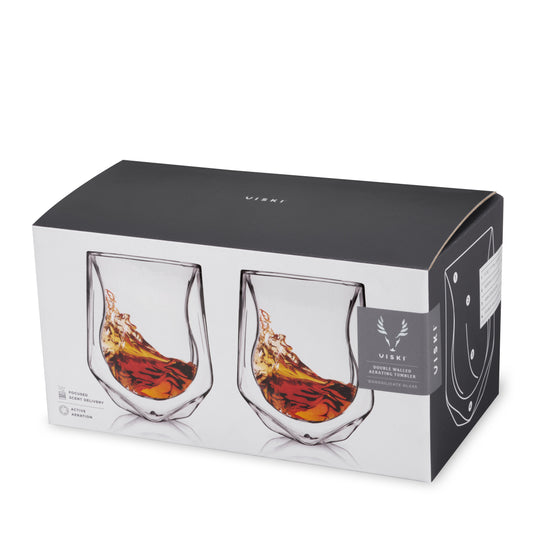 Aerating Whiskey Taster Set of 2 - Fluid And Fire