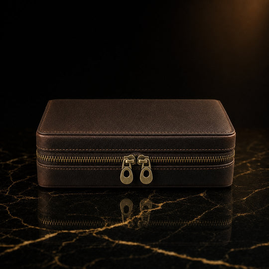 The Esecutivo: Leather Cigar Travel Case