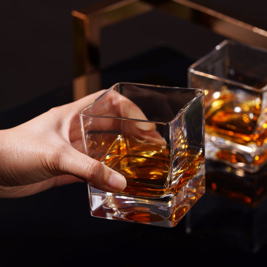 Braque Crystal Rocks Glasses - Fluid And Fire