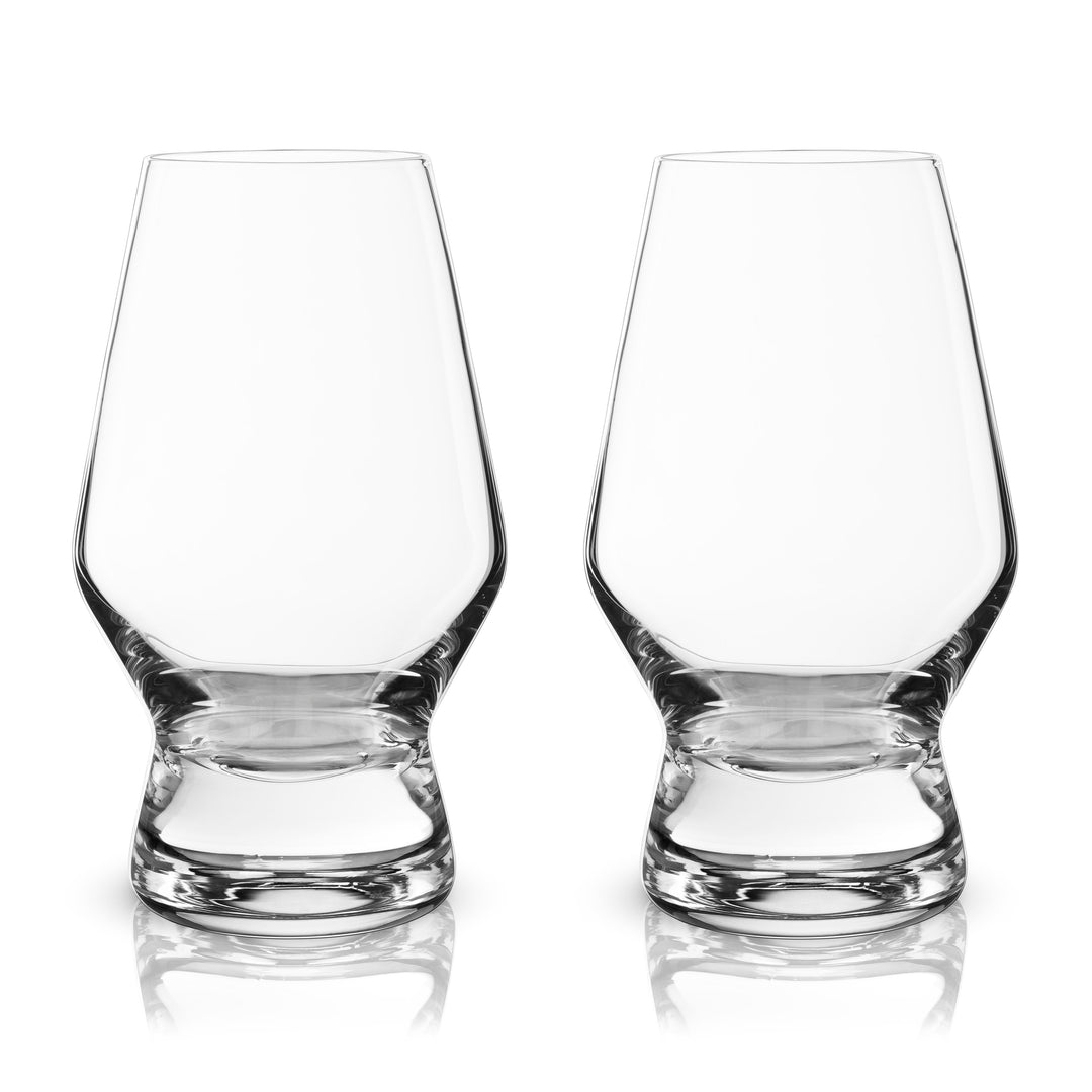 Raye Heavy Base Crystal Whiskey Tasting Glasses Set of 2 - Fluid And Fire