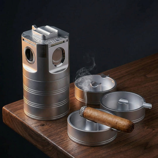 The Armory: 8-in-1 Desktop Cigar Lighter Station