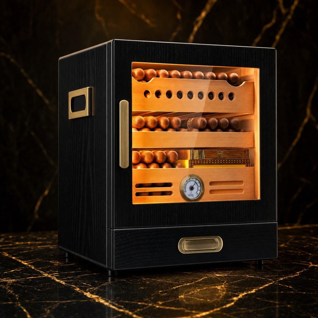 The Chamberlain Humidor Cabinet (80-100 Cigar Capacity) - Fluid And Fire