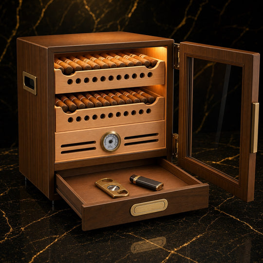 The Chamberlain Humidor Cabinet (80-100 Cigar Capacity) - Fluid And Fire