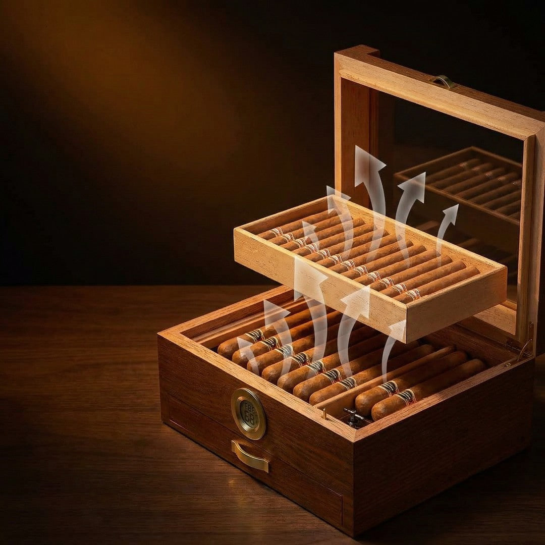 The Symphony: Music Box Cedar Humidor