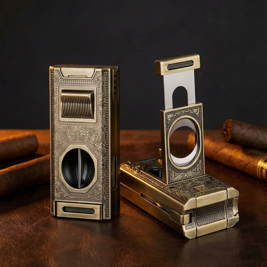 The Crucible: 6-in-1 Triple Jet Cigar Lighter