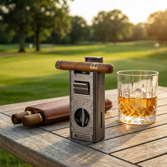The Crucible: 6-in-1 Triple Jet Cigar Lighter