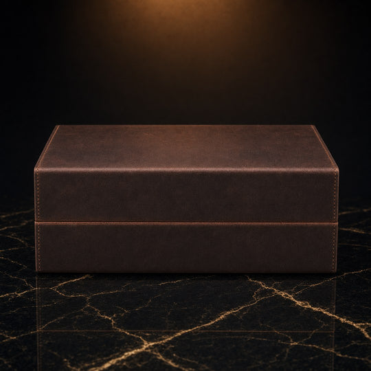 The Fortress: 7-Tube Leather Travel Humidor