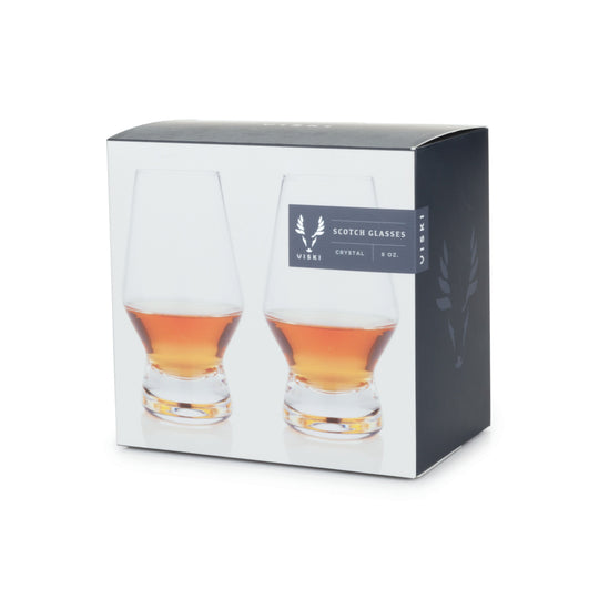 Raye Heavy Base Crystal Whiskey Tasting Glasses Set of 2 - Fluid And Fire