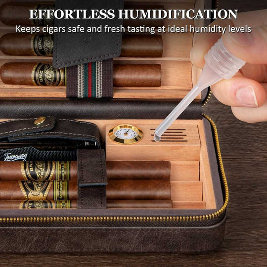 The Voyager: A Portable Humidor for Timeless Elegance and On-the-Go Sophistication