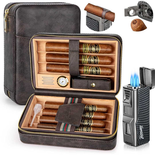 The Voyager: A Portable Humidor for Timeless Elegance and On-the-Go Sophistication