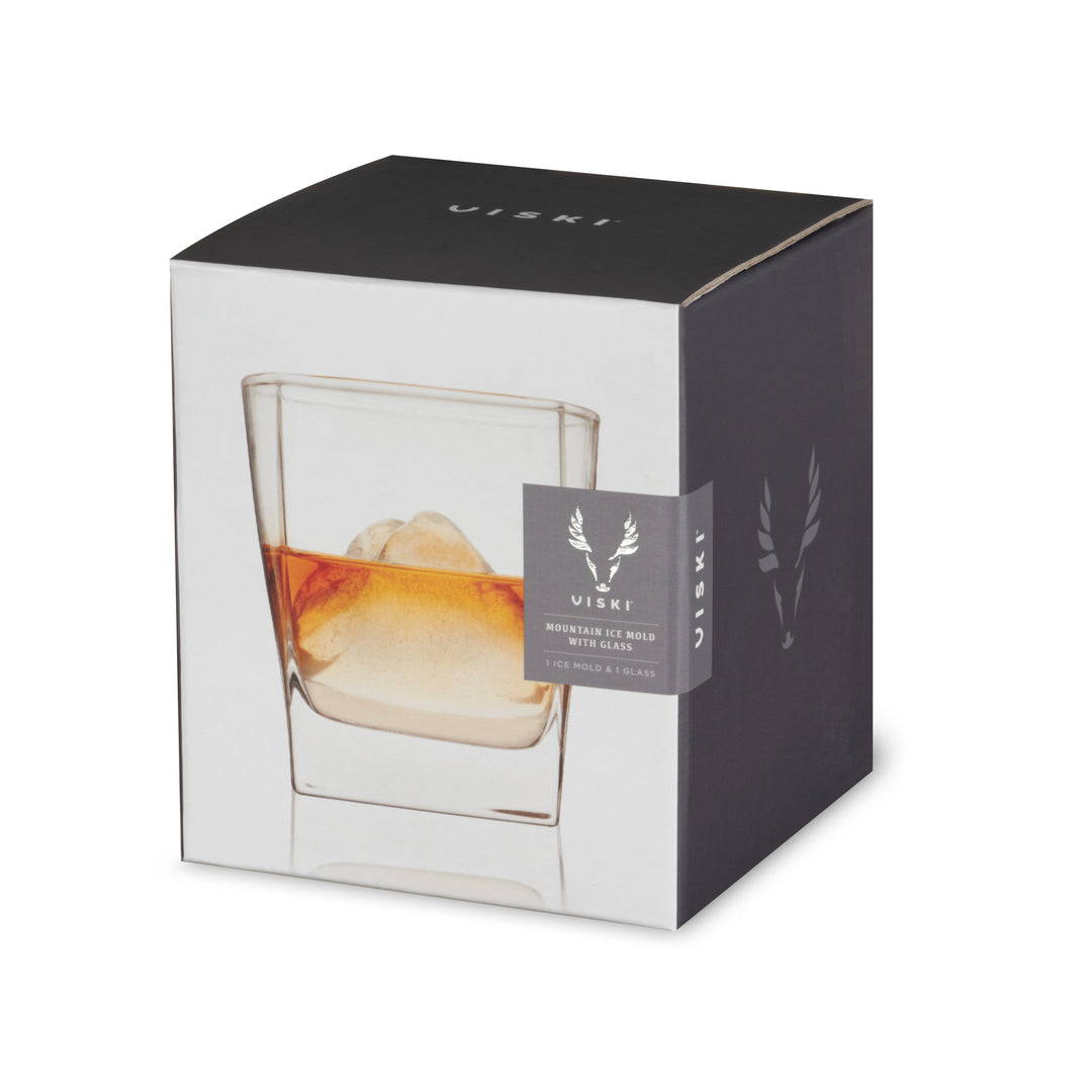 Mountain Ice Mold with Glass Set - Fluid And Fire