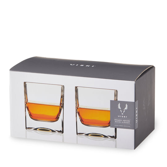 Braque Crystal Rocks Glasses - Fluid And Fire
