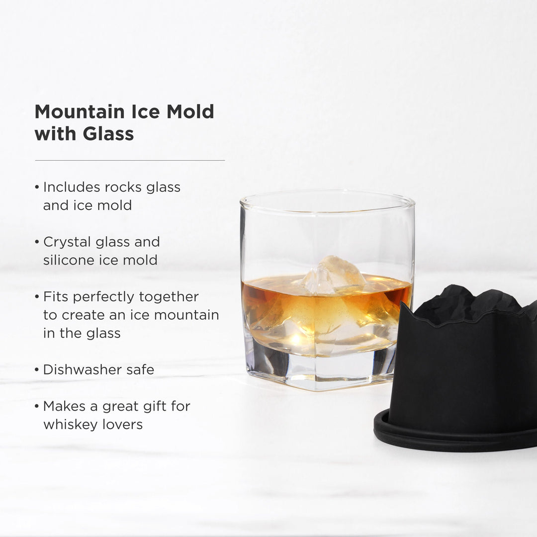 Mountain Ice Mold with Glass Set - Fluid And Fire