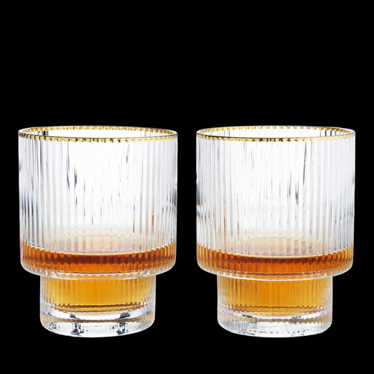 Meridian Crystal Tumblers Set of 2 - Fluid And Fire