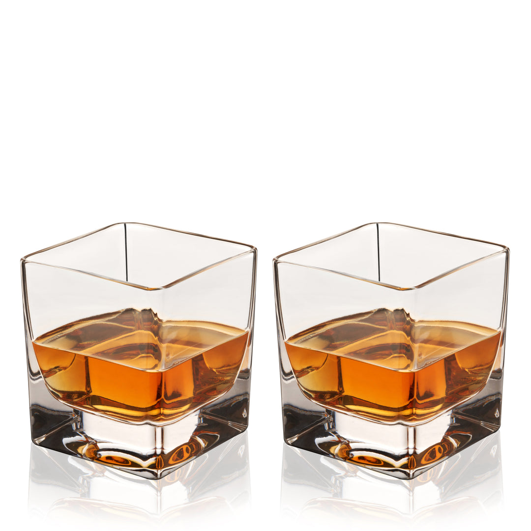 Braque Crystal Rocks Glasses - Fluid And Fire