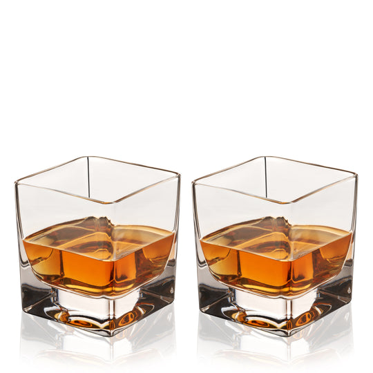 Braque Crystal Rocks Glasses - Fluid And Fire