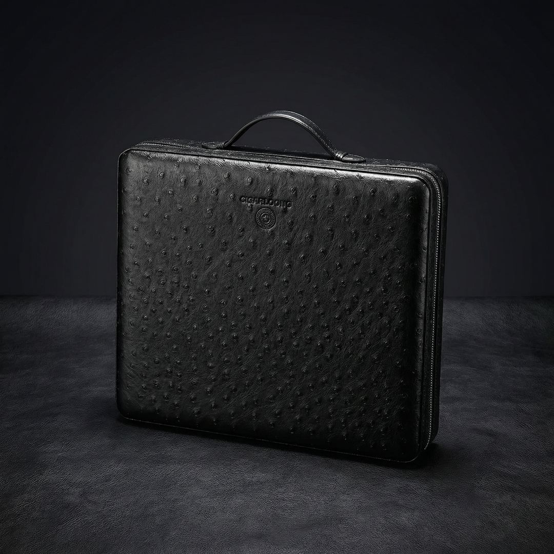 The Envoy Portable Leather Cigar Humidor