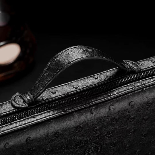 The Envoy Portable Leather Cigar Humidor