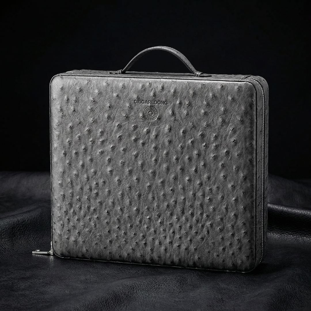 The Envoy Portable Leather Cigar Humidor