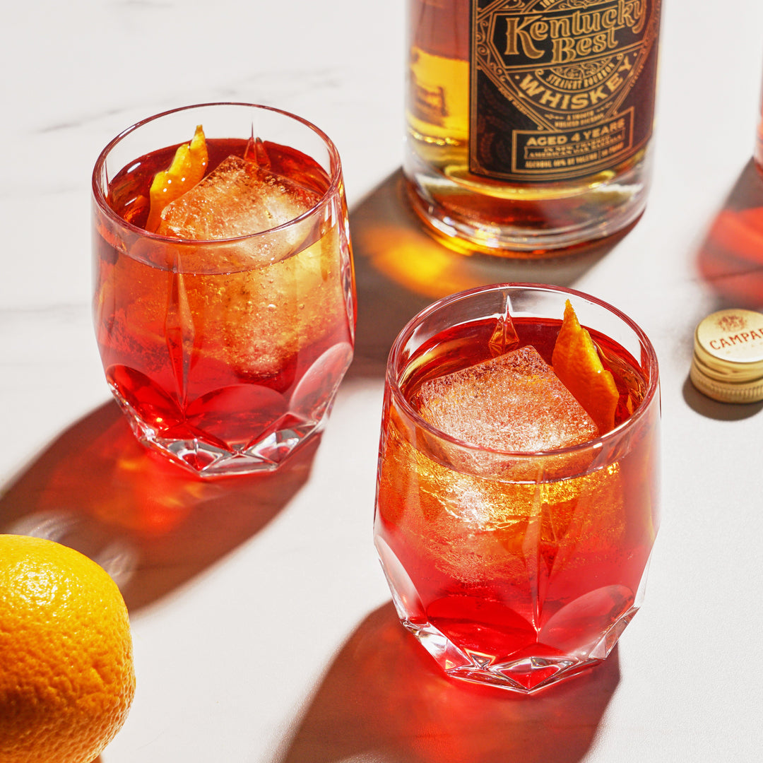 Reserve Bruno Crystal Cocktail Glasses - Fluid And Fire