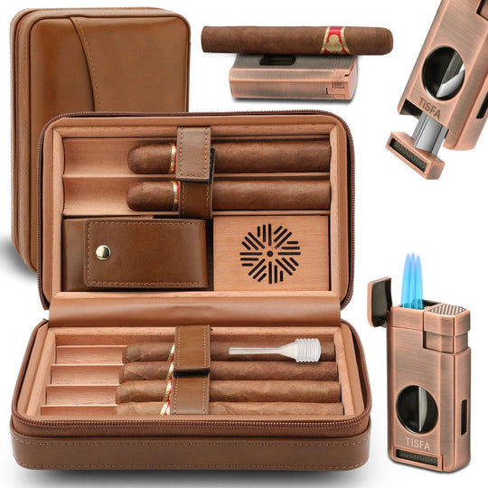 Elevate Your Style Anywhere: The Must-Have Leather Cigar Companion! - Fluid And Fire