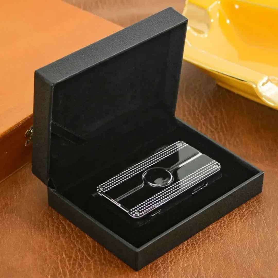 Metallic Blaze Triple Torch - Unique Lighter for the Unique Gentleman - Fluid And Fire