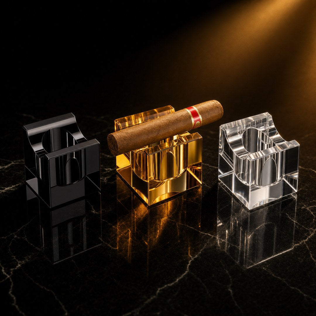 The Obelisk Crystal Cigar Stand - Fluid And Fire