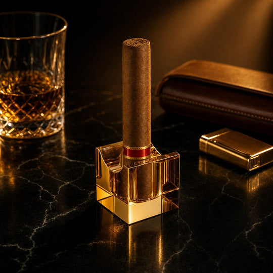The Obelisk Crystal Cigar Stand - Fluid And Fire