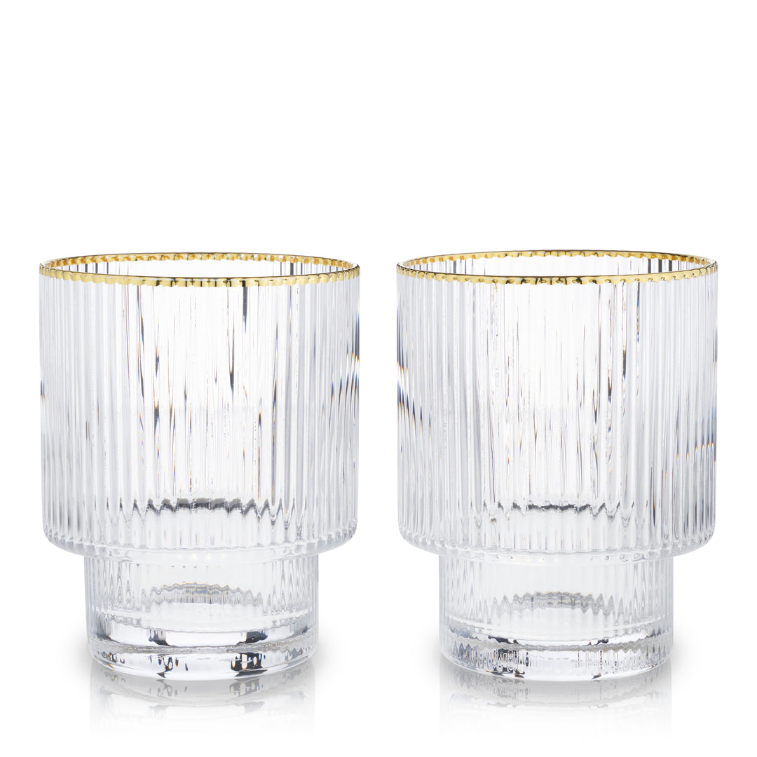 Meridian Crystal Tumblers Set of 2 - Fluid And Fire