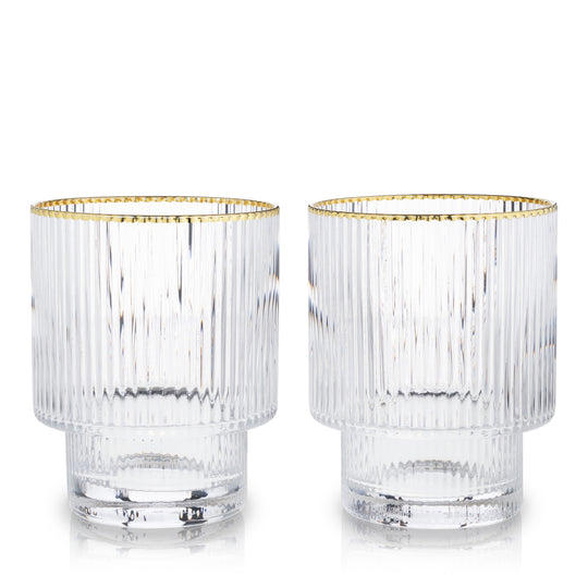 Meridian Crystal Tumblers Set of 2 - Fluid And Fire