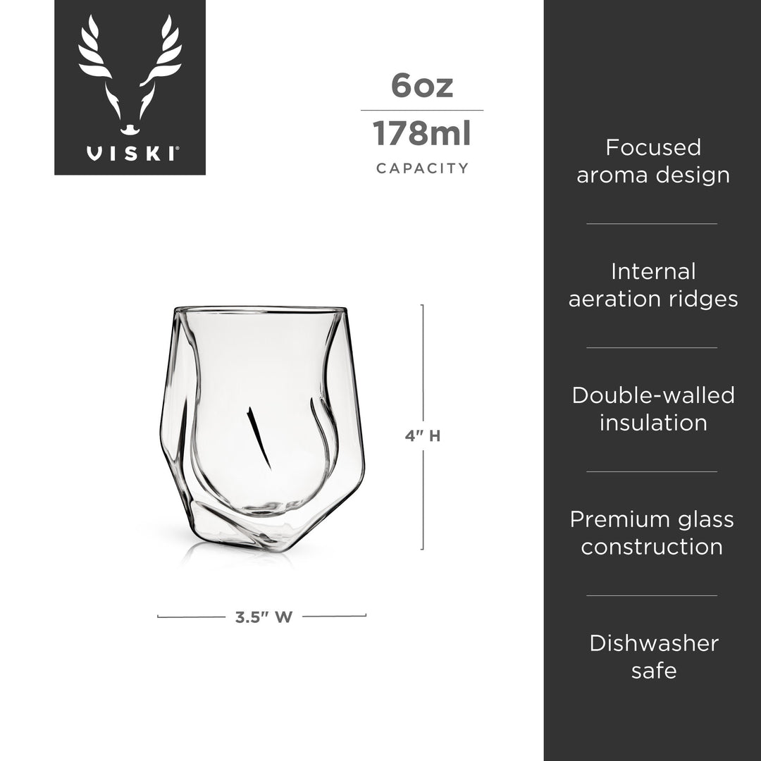 Aerating Whiskey Taster Set of 2 - Fluid And Fire