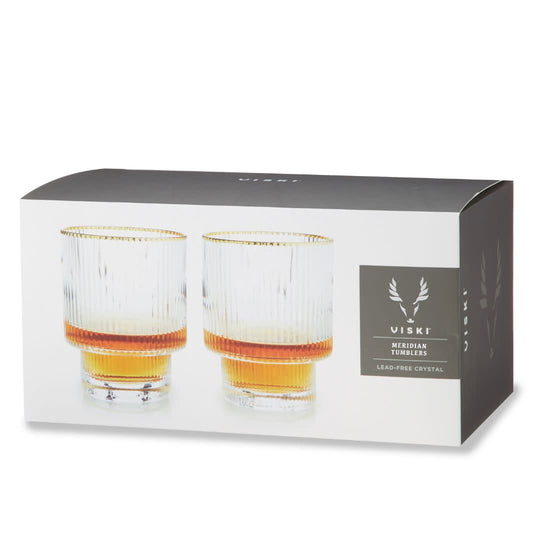 Meridian Crystal Tumblers Set of 2 - Fluid And Fire
