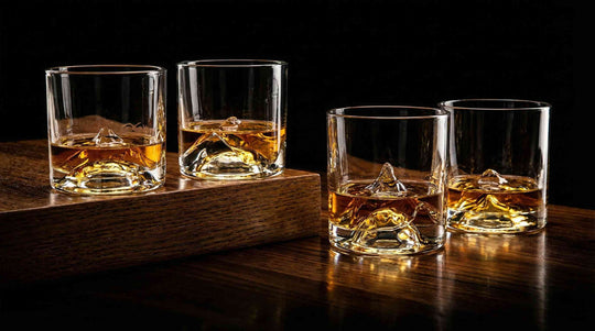 The Peaks Mountain Replica Crystal Whiskey Glass Set — Where Elevation Meets Ritual