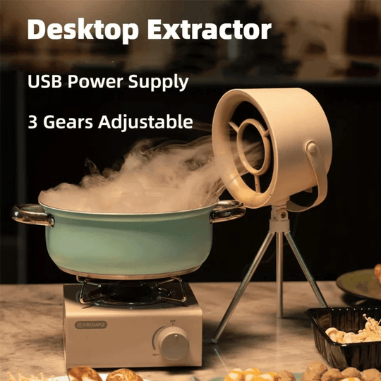 Portable Heavy-Built Exhaust Fan For Cooking and Smoking - Say goodbye to smoke-related worries and reclaim your tranquility! - Fluid And Fire