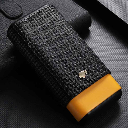 Portable Leather Cigar Case