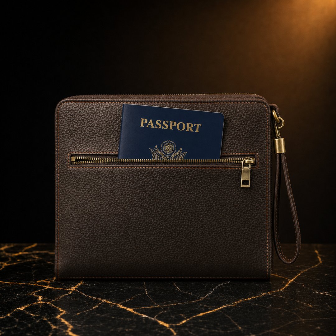 The Portafoglio: Leather Cigar Handbag