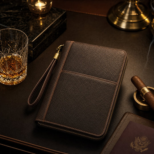 The Portafoglio: Leather Cigar Handbag