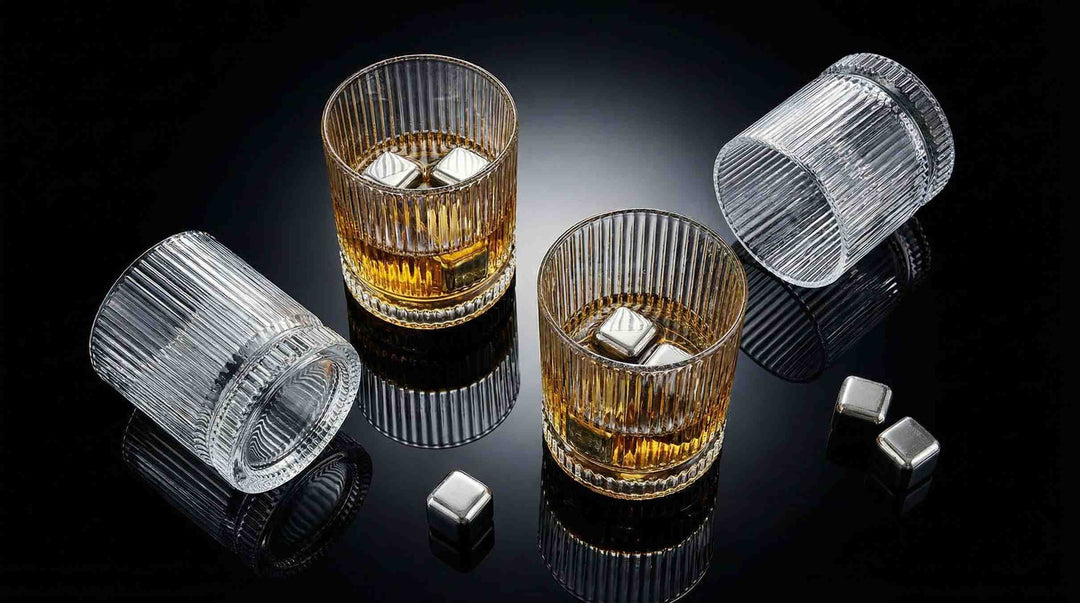 The Column Ribbed Tumbler Set of 12 — A Foundation of Texture and Light